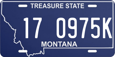 MT license plate 170975K
