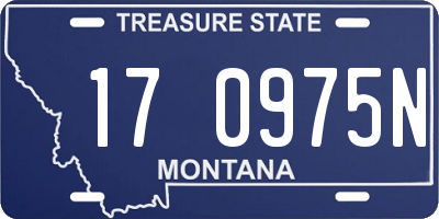 MT license plate 170975N