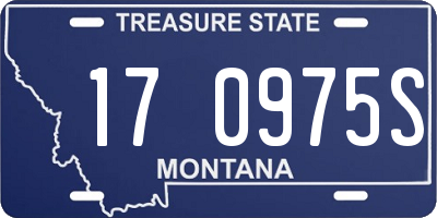 MT license plate 170975S