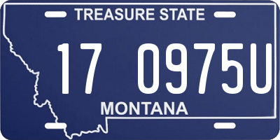MT license plate 170975U