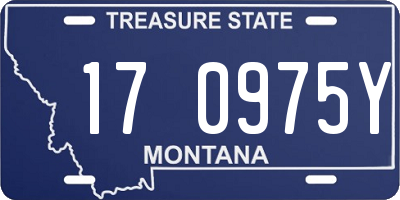 MT license plate 170975Y