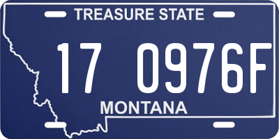 MT license plate 170976F