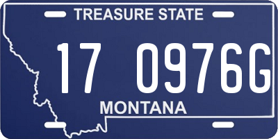 MT license plate 170976G