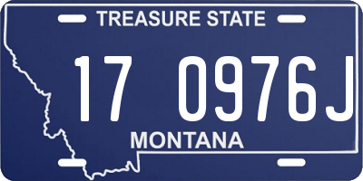 MT license plate 170976J