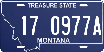 MT license plate 170977A