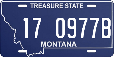 MT license plate 170977B