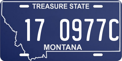 MT license plate 170977C