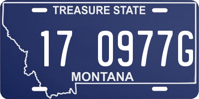 MT license plate 170977G