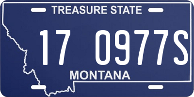 MT license plate 170977S