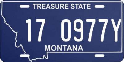 MT license plate 170977Y