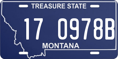 MT license plate 170978B