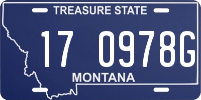 MT license plate 170978G
