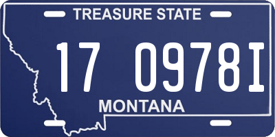 MT license plate 170978I