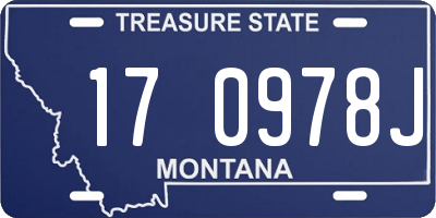 MT license plate 170978J