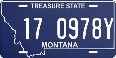 MT license plate 170978Y