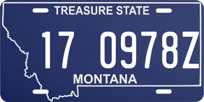 MT license plate 170978Z