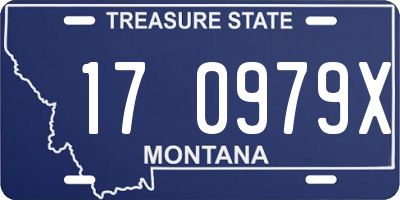 MT license plate 170979X