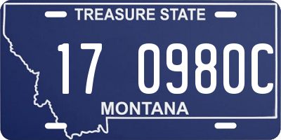 MT license plate 170980C