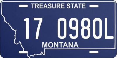 MT license plate 170980L