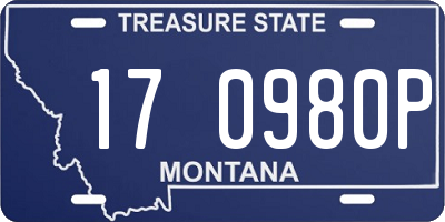 MT license plate 170980P