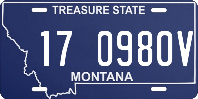 MT license plate 170980V