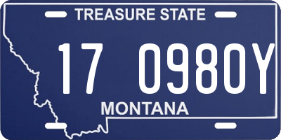 MT license plate 170980Y