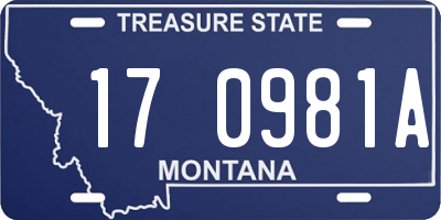 MT license plate 170981A