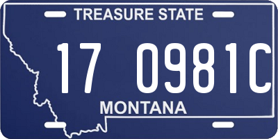 MT license plate 170981C