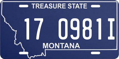 MT license plate 170981I