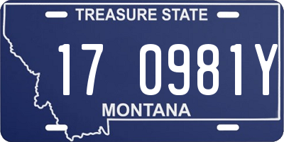 MT license plate 170981Y