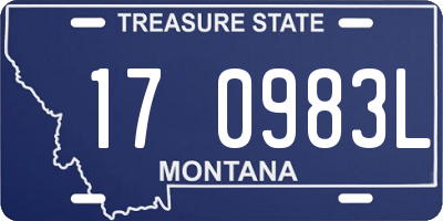 MT license plate 170983L