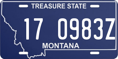 MT license plate 170983Z