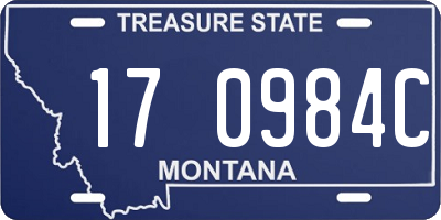 MT license plate 170984C