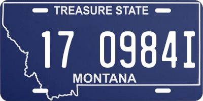MT license plate 170984I
