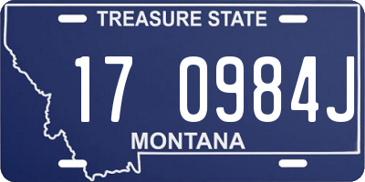 MT license plate 170984J
