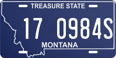 MT license plate 170984S