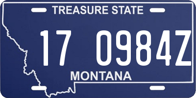 MT license plate 170984Z