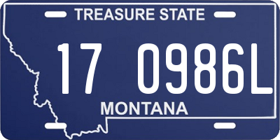 MT license plate 170986L