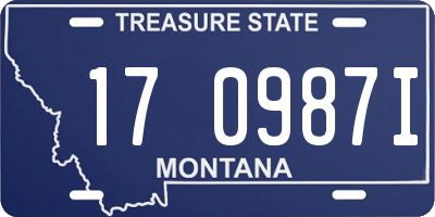 MT license plate 170987I