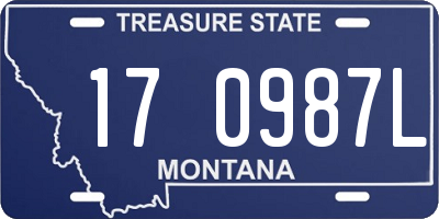 MT license plate 170987L