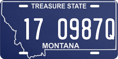 MT license plate 170987Q