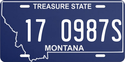 MT license plate 170987S
