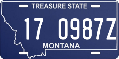 MT license plate 170987Z