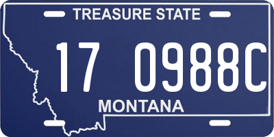 MT license plate 170988C