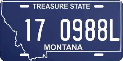 MT license plate 170988L