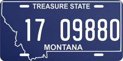 MT license plate 170988O