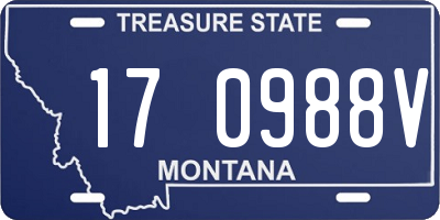 MT license plate 170988V