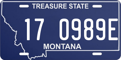 MT license plate 170989E