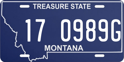 MT license plate 170989G