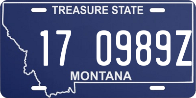 MT license plate 170989Z